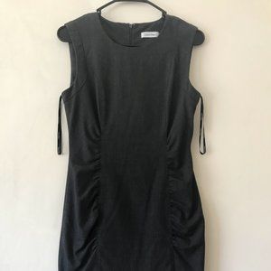 Grey Calvin Klein dress with middle synch